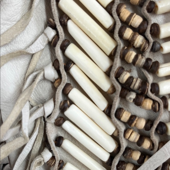 Spell Cream Fringe Crossbody with Beaded Accent - Picture 4 of 13